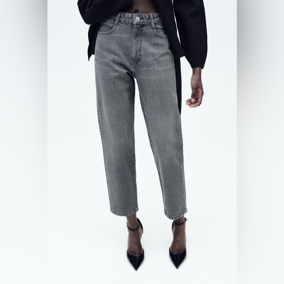 Zara High Waisted the 90s Mom fit Jeans - Picture 2 of 8